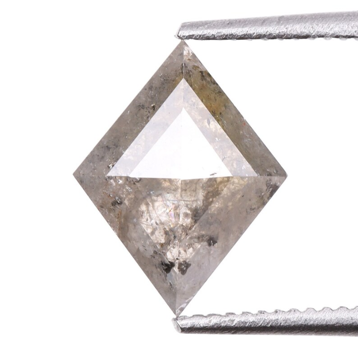 Kite Cut Salt and Pepper Earth Mined Diamond