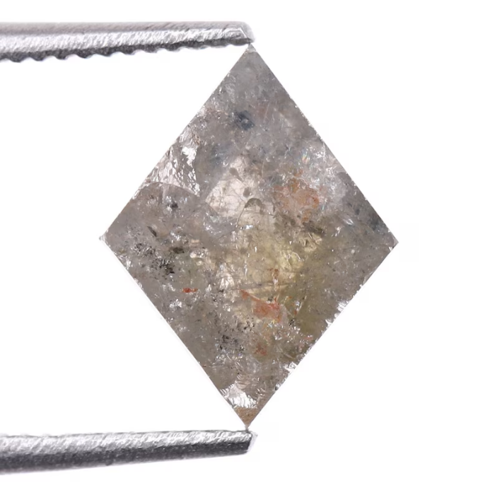 Kite Cut Salt and Pepper Earth Mined Diamond