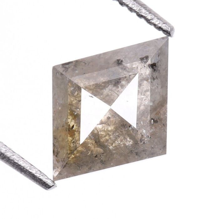 Kite Cut Salt and Pepper Earth Mined Diamond