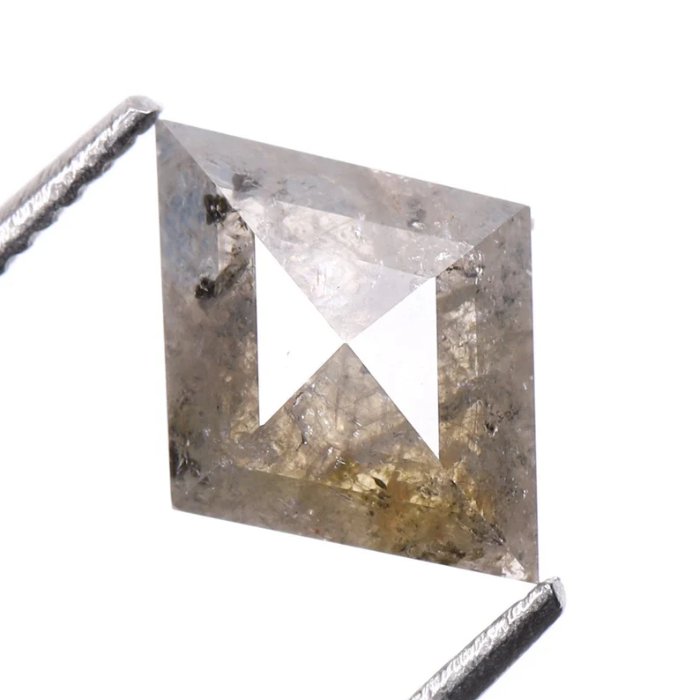 Kite Cut Salt and Pepper Earth Mined Diamond