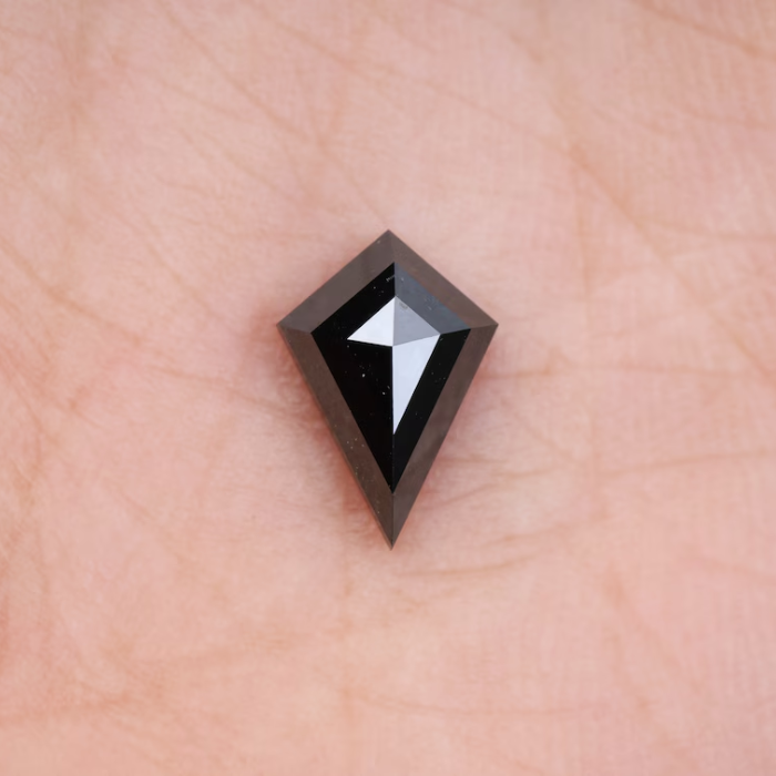 Kite Cut Salt and Pepper Full Cut Natural Loose Diamond