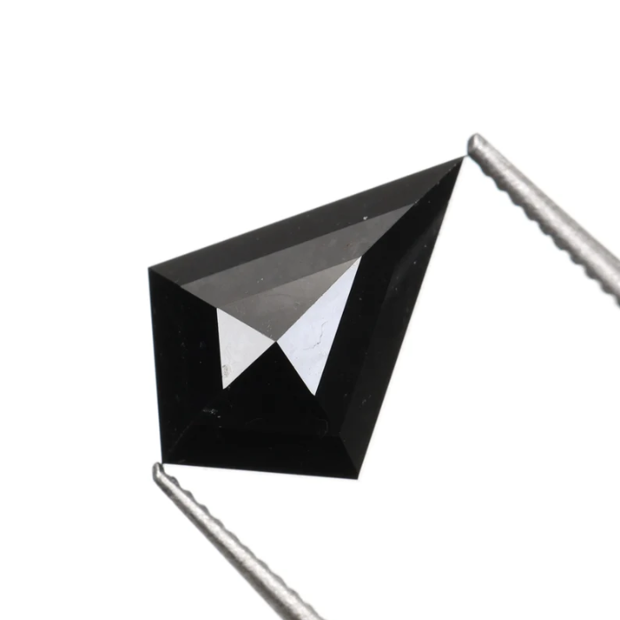 Kite Cut Salt and Pepper Full Cut Natural Loose Diamond