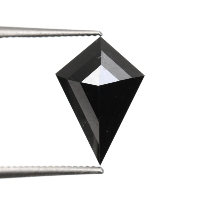 Kite Cut Salt and Pepper Full Cut Natural Loose Diamond