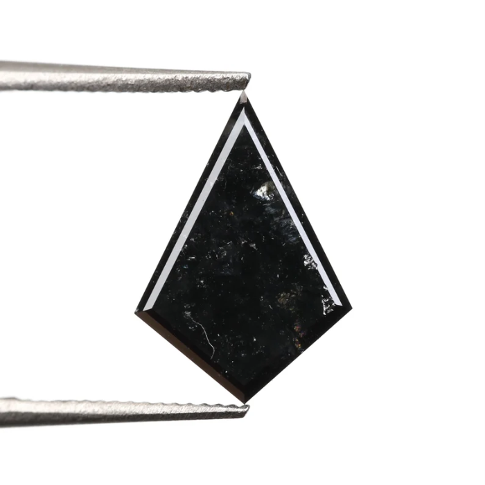 Kite Cut Salt and Pepper Full Cut Natural Loose Diamond