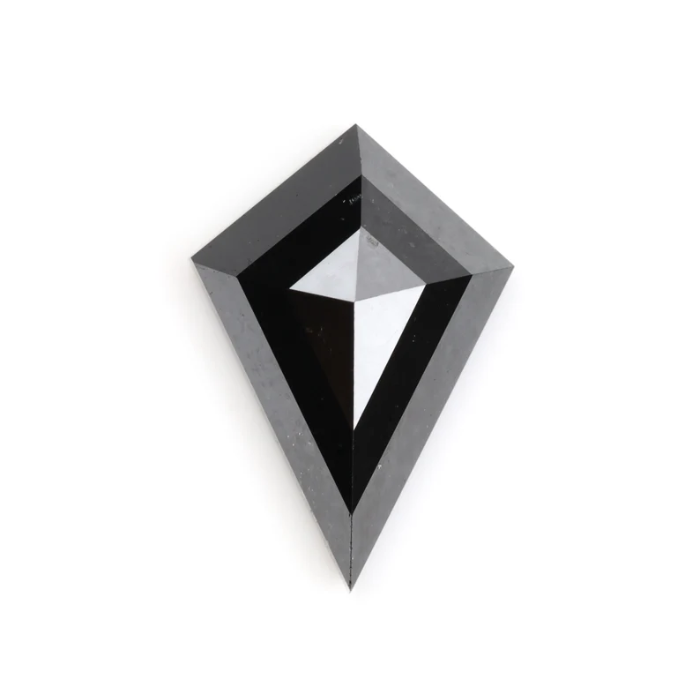 Kite Cut Salt and Pepper Full Cut Natural Loose Diamond