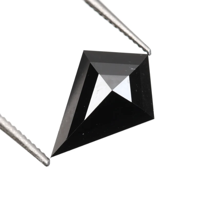 Kite Cut Salt and Pepper Full Cut Natural Loose Diamond
