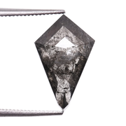 Kite Cut Salt and Pepper Natural Loose Diamond - Minimal Carbon