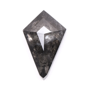 Kite Cut Salt and Pepper Natural Loose Diamond - Minimal Carbon
