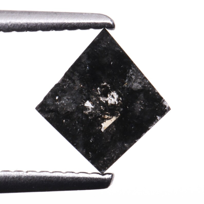 Kite Cut Salt and Pepper Rose Cut Diamond