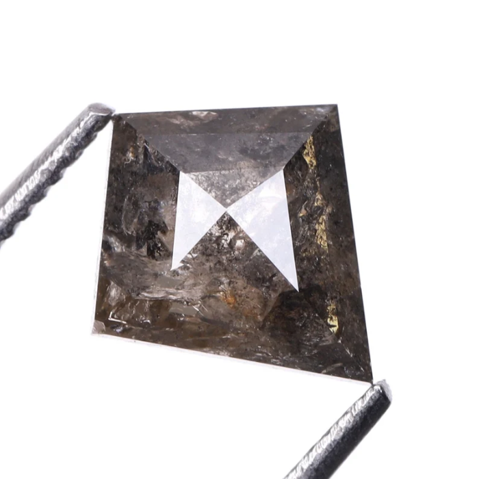 Kite Rose Cut Natural Salt and Pepper Diamond