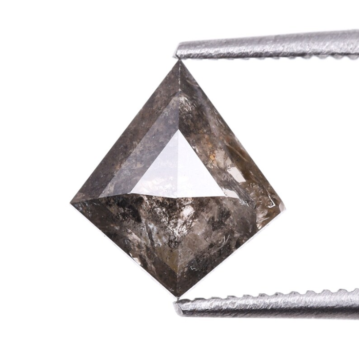 Kite Rose Cut Natural Salt and Pepper Diamond