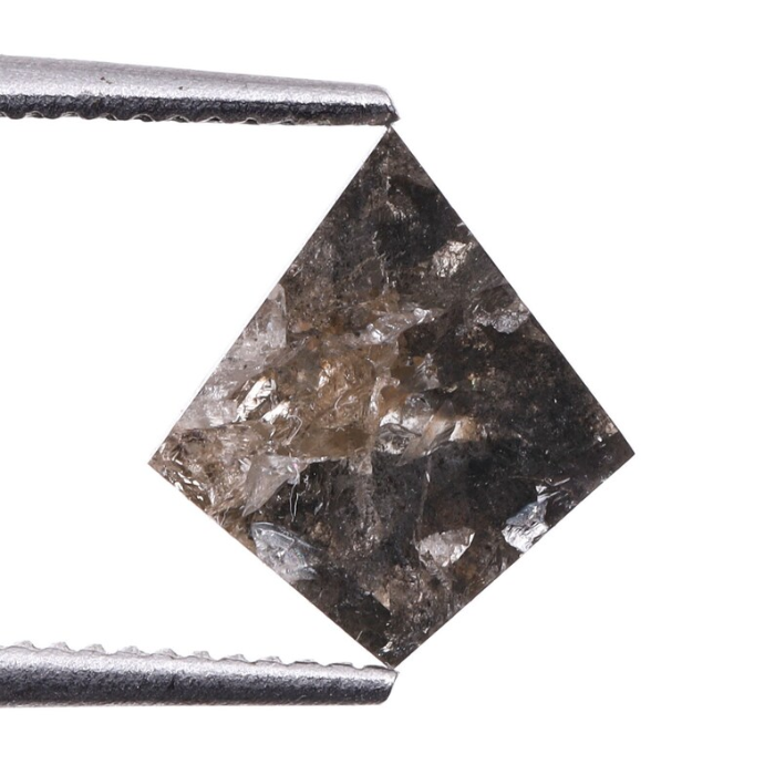 Kite Rose Cut Natural Salt and Pepper Diamond