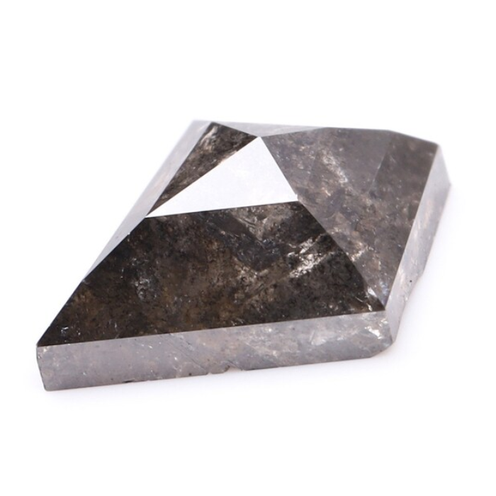 Kite Rose Cut Natural Salt and Pepper Diamond