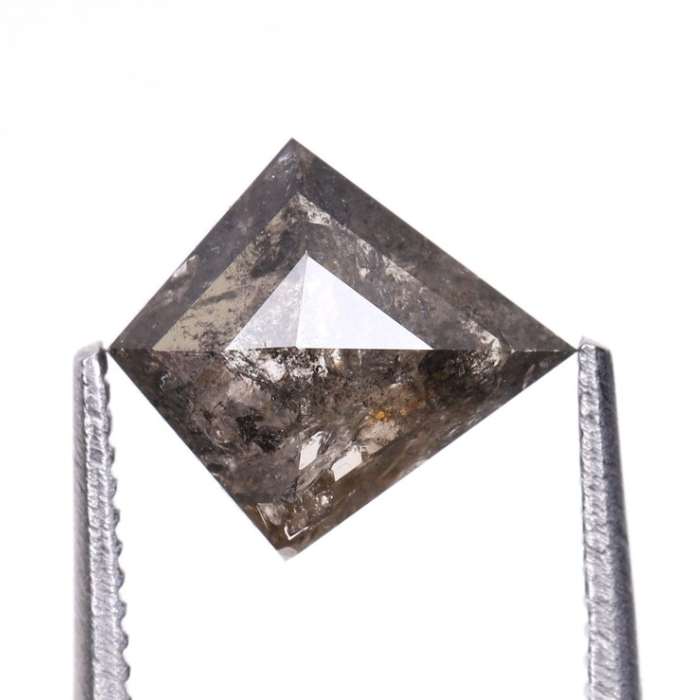 Kite Rose Cut Natural Salt and Pepper Diamond