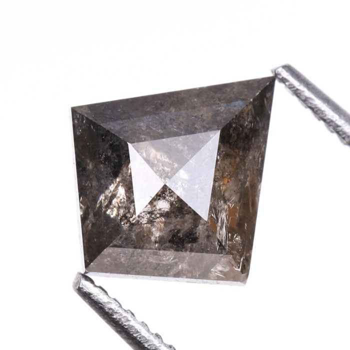 Kite Rose Cut Natural Salt and Pepper Diamond