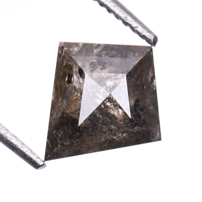 Kite Rose Cut Natural Salt and Pepper Diamond