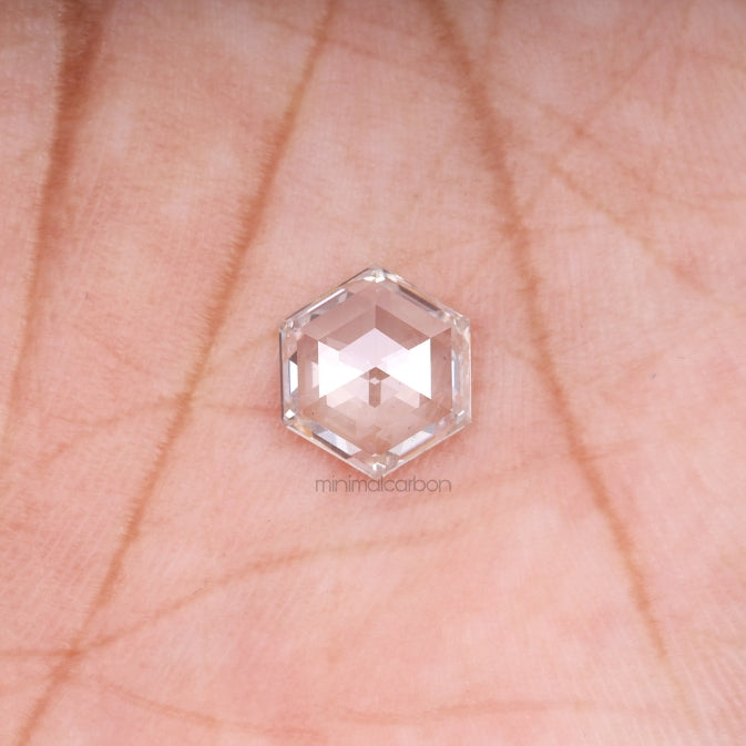 1.22 CT, 8.1 X 7.1 MM | Hexagon Cut Diamond | Lab Grown Diamond - Minimal Carbon