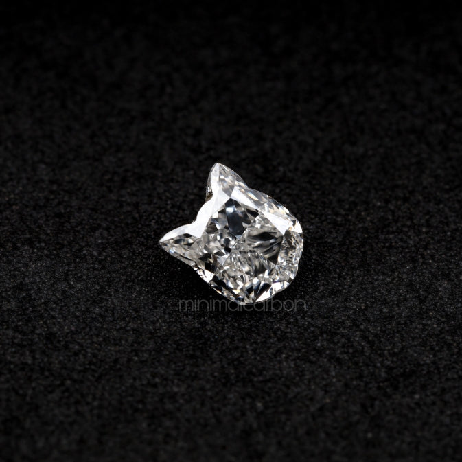 0.93 CT, 6.2 X 5.3 MM | Lab Grown Diamond | Cat Face Diamond - Minimal Carbon