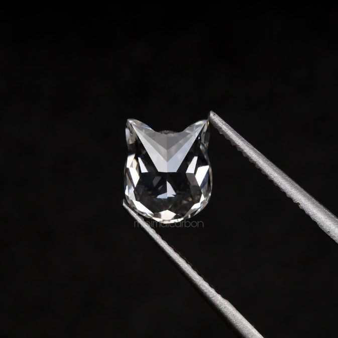 0.93 CT, 6.2 X 5.3 MM | Lab Grown Diamond | Cat Face Diamond - Minimal Carbon