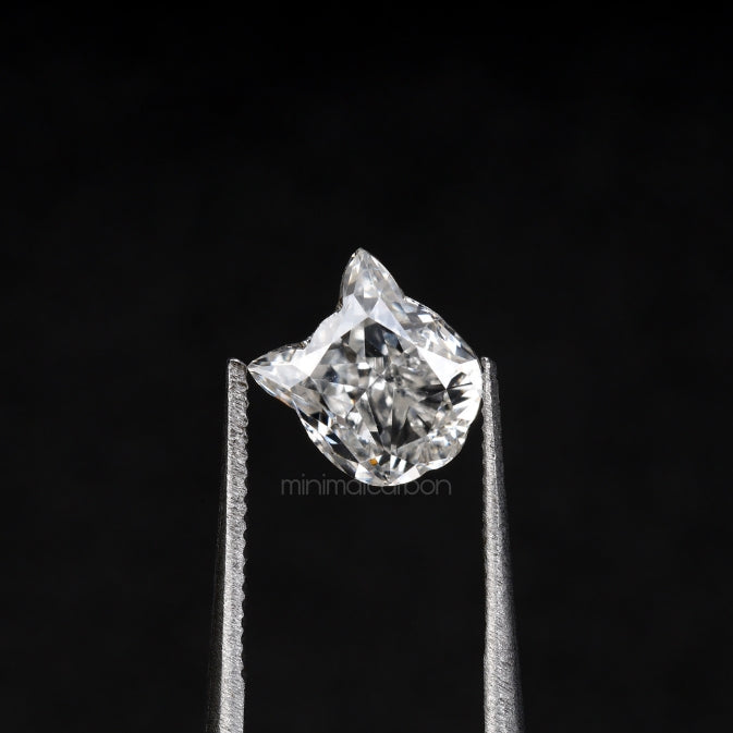 0.93 CT, 6.2 X 5.3 MM | Lab Grown Diamond | Cat Face Diamond - Minimal Carbon