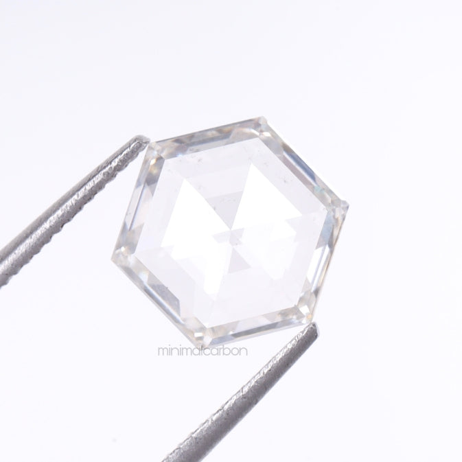 1.22 CT, 8.1 X 7.1 MM | Hexagon Cut Diamond | Lab Grown Diamond - Minimal Carbon