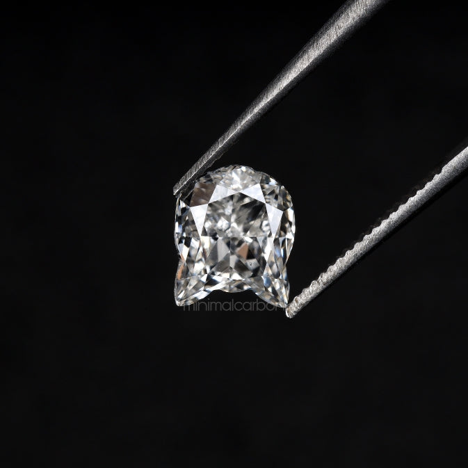 0.93 CT, 6.2 X 5.3 MM | Lab Grown Diamond | Cat Face Diamond - Minimal Carbon