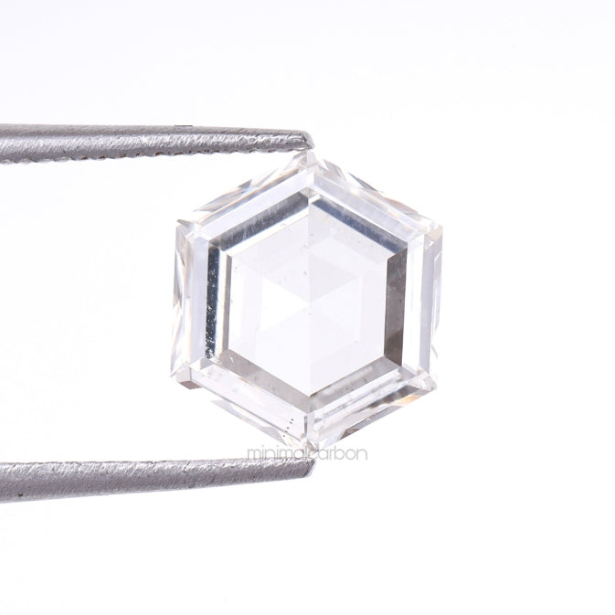 1.22 CT, 8.1 X 7.1 MM | Hexagon Cut Diamond | Lab Grown Diamond - Minimal Carbon
