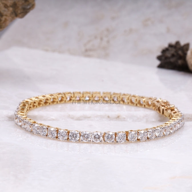 Diamond Tennis Bracelet - Minimal Carbon