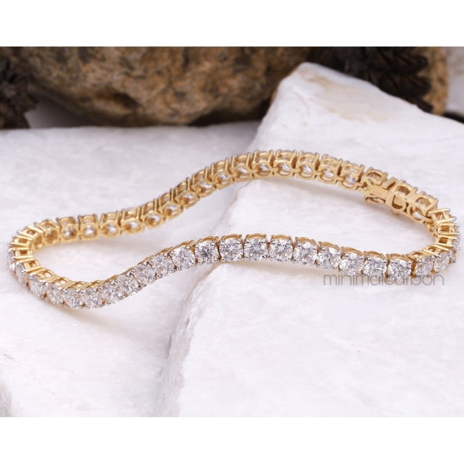 Diamond Tennis Bracelet - Minimal Carbon