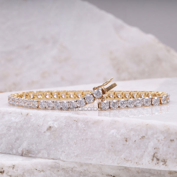 Diamond Tennis Bracelet - Minimal Carbon