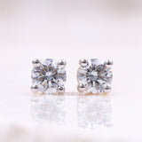 Diamond Stud Earrings - Minimal Carbon