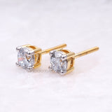 Diamond Stud Earrings - Minimal Carbon