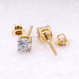 Diamond Stud Earrings - Minimal Carbon