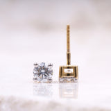 Diamond Stud Earrings - Minimal Carbon