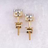 Diamond Stud Earrings - Minimal Carbon