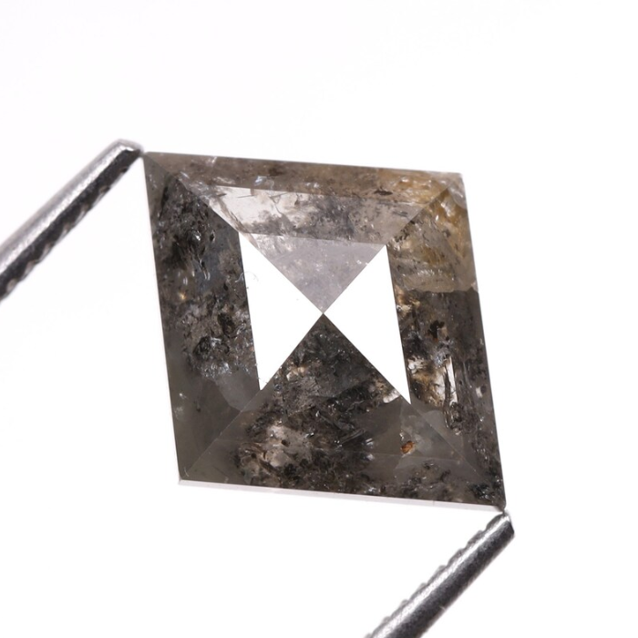Loose Kite Cut Salt and Pepper Earth Mined Diamond