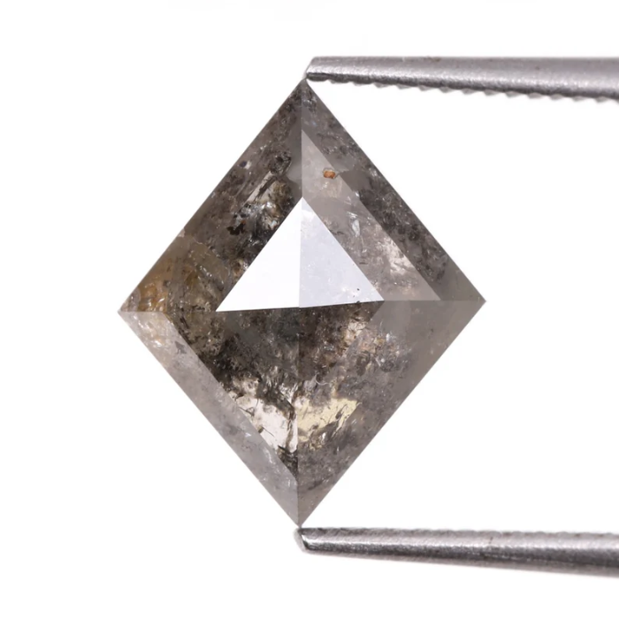 Loose Kite Cut Salt and Pepper Earth Mined Diamond