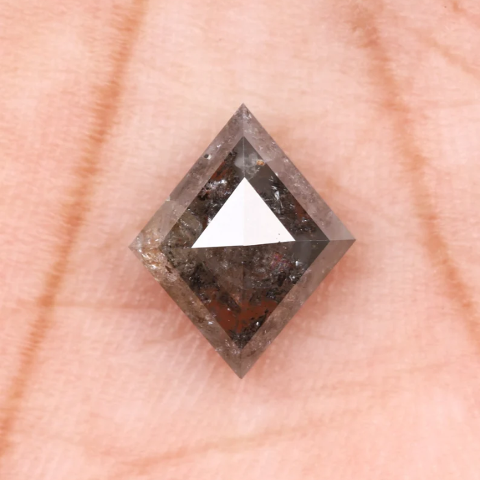 Loose Kite Cut Salt and Pepper Earth Mined Diamond