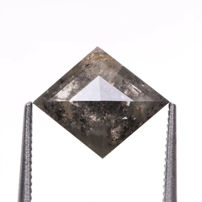 Loose Kite Cut Salt and Pepper Earth Mined Diamond