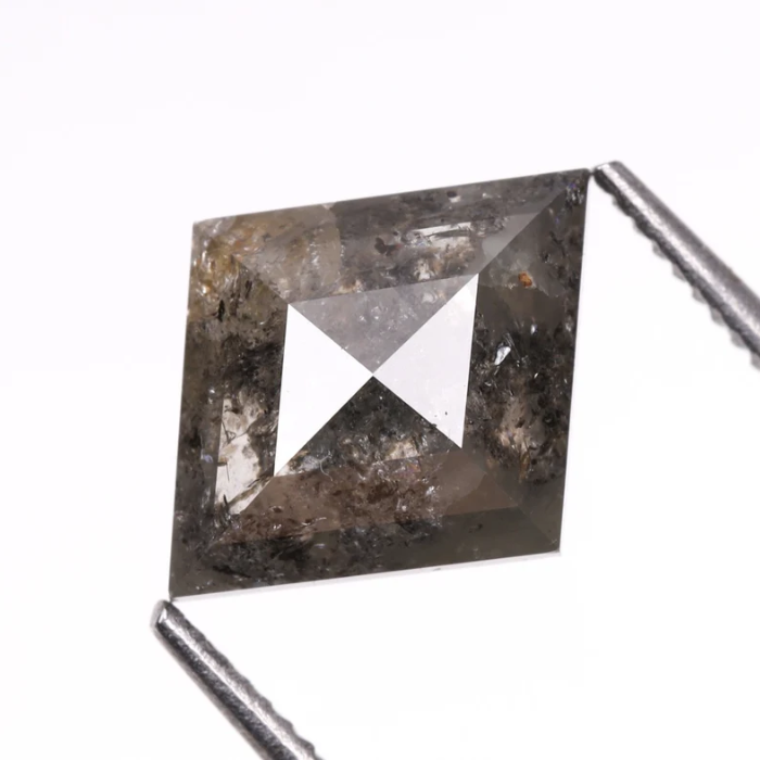 Loose Kite Cut Salt and Pepper Earth Mined Diamond