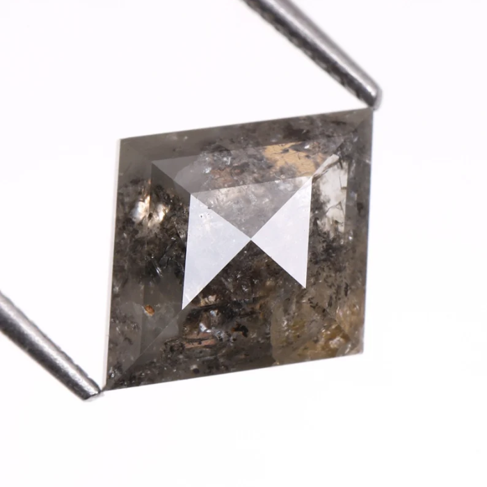 Loose Kite Cut Salt and Pepper Earth Mined Diamond