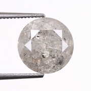 2.12 CT, 8.0 MM | Salt And Pepper Diamond | Round Brilliant Cut Diamond - Minimal Carbon