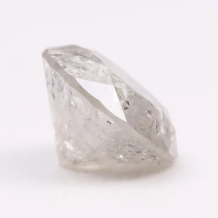 2.12 CT, 8.0 MM | Salt And Pepper Diamond | Round Brilliant Cut Diamond - Minimal Carbon