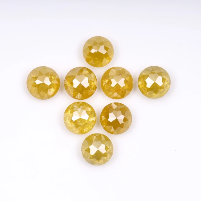 Loose Round Rose Cut Natural Earth Mined Diamond - Minimal Carbon