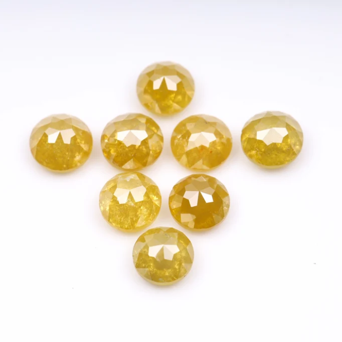 Loose Round Rose Cut Natural Earth Mined Diamond - Minimal Carbon