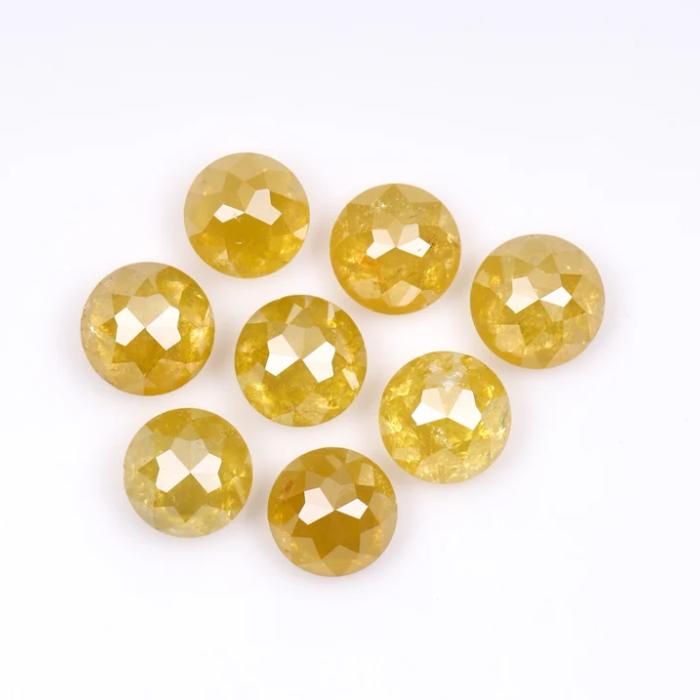 Loose Round Rose Cut Natural Earth Mined Diamond - Minimal Carbon