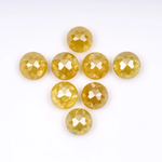 Loose Round Rose Cut Natural Earth Mined Diamond - Minimal Carbon