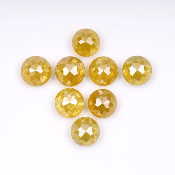 Loose Round Rose Cut Natural Earth Mined Diamond - Minimal Carbon