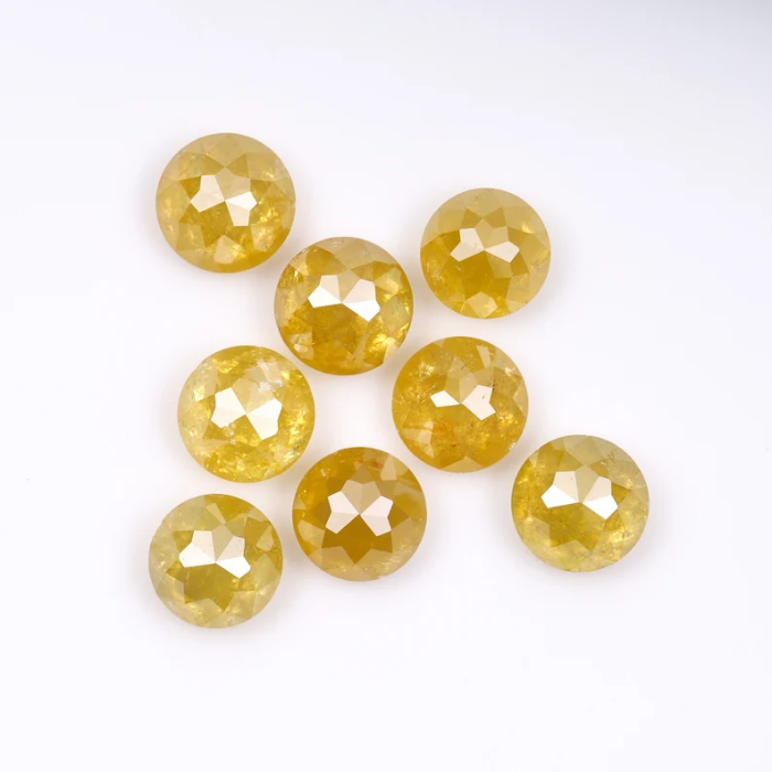Loose Round Rose Cut Natural Earth Mined Diamond - Minimal Carbon