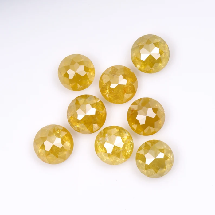 Loose Round Rose Cut Natural Earth Mined Diamond - Minimal Carbon